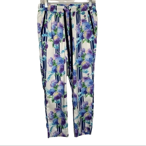 J.CREW Size 4 Pull-on pant in vintage floral stripe Style AW753 - Picture 2 of 11